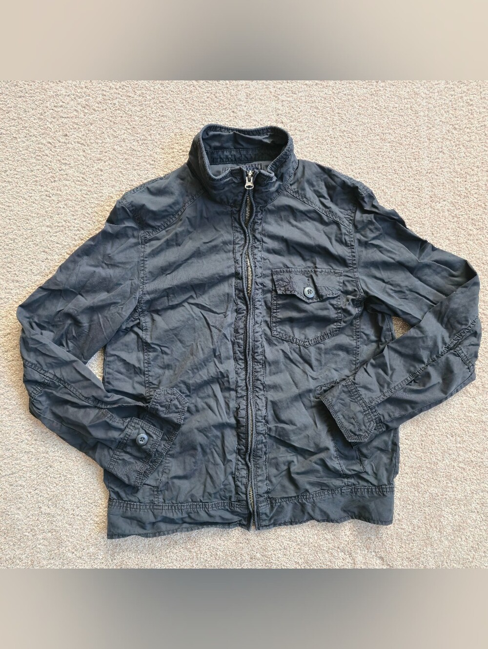 Converse Men's Military Field Jacket in Charcoal